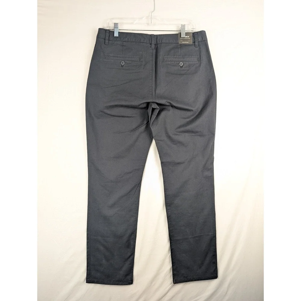 NEW Bonobos Stretch Washed Chinos Mens 33x30 Jet Blue Slim Pants Flat Front